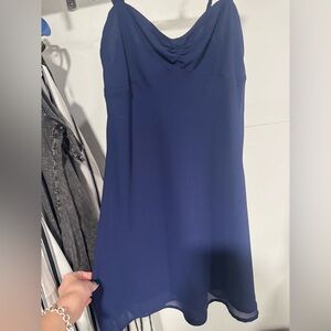 Elegant Navy Blue Dress